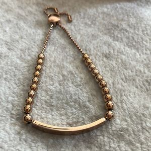 Michael Kors Rose Gold Slider Bracelet.